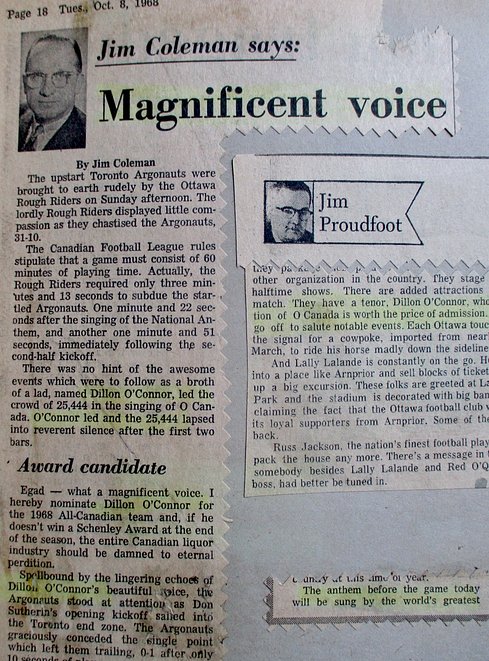 Jim Coleman column 1968