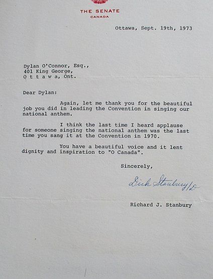 Praise from Richard Stanbury