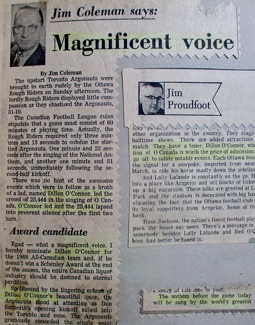 Jim Coleman column 1968