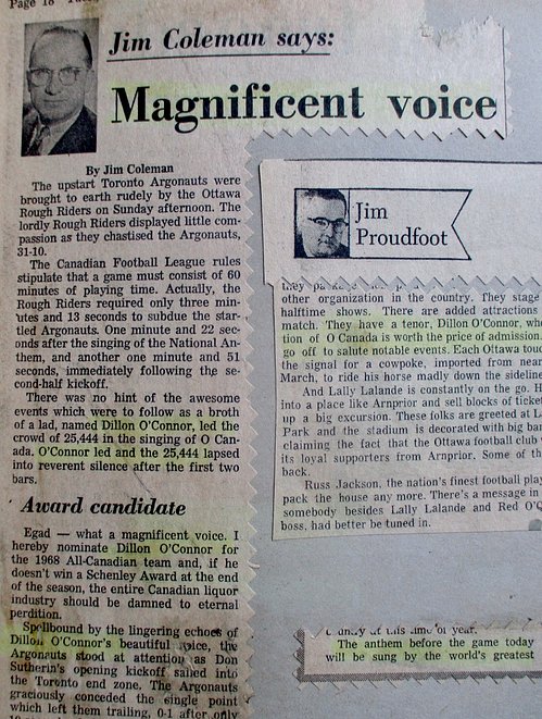 Jim Coleman column 1968